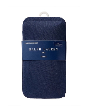 Polo Ralph Lauren rajstopy dziecięce 2-pack kolor granatowy