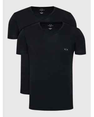 Armani Exchange Komplet 2 t-shirtów 956004 CC282 07320 Czarny Regular Fit