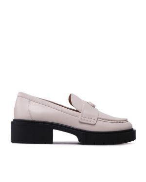 Coach Loafersy Leah CB990 Beżowy