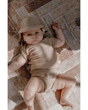 That's mine t-shirt niemowlęcy 19572 IBE kolor brązowy gładki