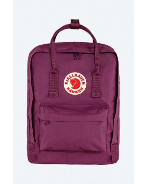 Fjallraven plecak Kanken kolor fioletowy duży z aplikacją F23510.421-421