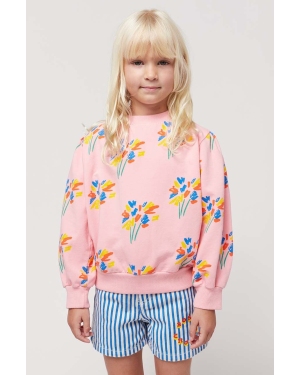 Bobo Choses bluza dziecięca kolor różowy wzorzysta