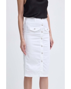 Liu Jo spódnica kolor biały midi ołówkowa