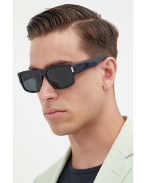 Saint Laurent okulary przeciwsłoneczne męskie kolor czarny SL 689