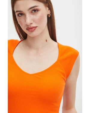 Medicine t-shirt bawełniany kolor pomarańczowy