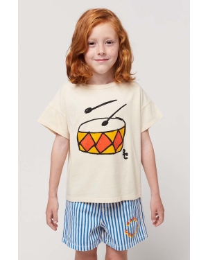 Bobo Choses t-shirt bawełniany dziecięcy kolor pomarańczowy