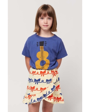Bobo Choses t-shirt bawełniany dziecięcy kolor niebieski z nadrukiem