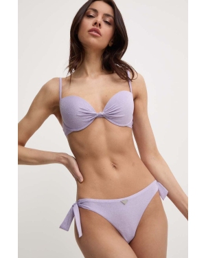 Emporio Armani Underwear dwuczęściowy strój kąpielowy kolor fioletowy usztywniona miseczka 262479 4R302