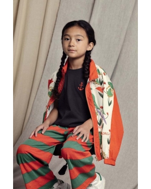 Mini Rodini t-shirt bawełniany dziecięcy Anchor kolor czarny gładki