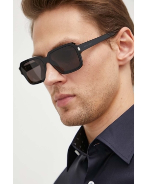 Saint Laurent okulary przeciwsłoneczne męskie kolor czarny SL 611