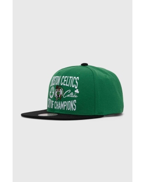 Mitchell&Ness czapka z daszkiem NBA BOSTON CELTICS kolor zielony z aplikacją