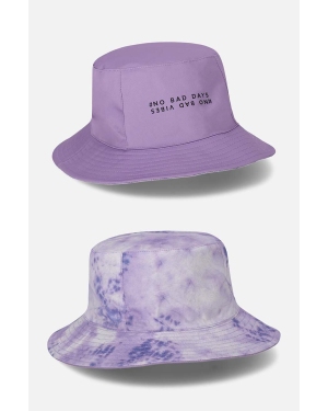 Coccodrillo kapelusz bawełniany dziecięcy kolor fioletowy bawełniany
