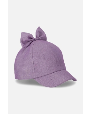 Coccodrillo czapka z daszkiem dziecięca kolor fioletowy gładka
