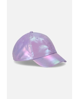Coccodrillo czapka z daszkiem dziecięca kolor fioletowy gładka