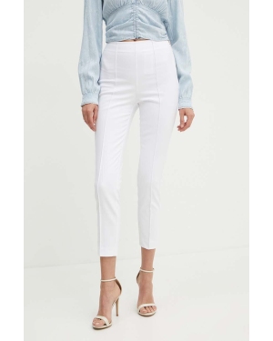 Marciano Guess spodnie NEW ELLIE damskie kolor biały fason cygaretki high waist 2GGB12 7246Z