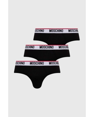 Moschino Underwear slipy 3-pack męskie kolor czarny 241V1A13934300