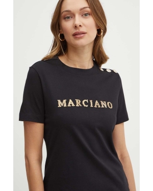 Marciano Guess t-shirt bawełniany VIVIANA damski kolor czarny 4GGP18 6255A