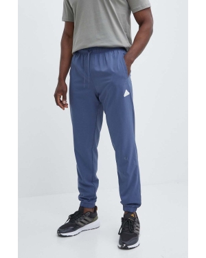 adidas spodnie dresowe kolor niebieski z aplikacją IN0696