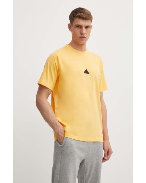 adidas t-shirt Z.N.E męski kolor żółty z aplikacją IR5238