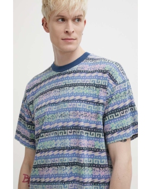 Billabong t-shirt bawełniany męski kolor niebieski wzorzysty ABYKT00219